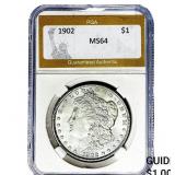 1902 Morgan Silver Dollar PGA MS64