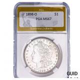 1898-O Morgan Silver Dollar PGA MS67