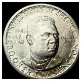 1946-D Silver Half Dollar Booker T. Washington UNC