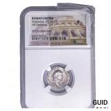 Roman Empire Vespasian 69-79 AD Silver Denarius N