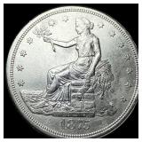 1875-S Silver Trade Dollar CLOSELY UNCIRCULATED