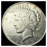 1935 Silver Peace Dollar CLOSELY UNCIRCULATED