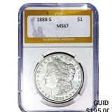 1888-S Morgan Silver Dollar PGA MS67