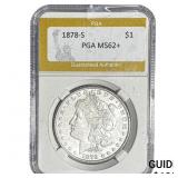 1878-S Morgan Silver Dollar PGA MS62+