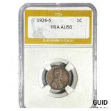 1926-S Wheat Cent PGA AU50