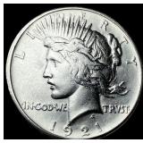 1921 Silver Peace Dollar CLOSELY UNCIRCULATED