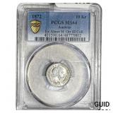 1872 Austria Silver 10 Kreuzer PCGS MS64