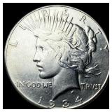 1934 Peace Silver Dollar CLOSELY UNCIRCULATED