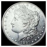 1891-S Silver Morgan Dollar CHOICE AU