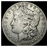 1894-O Silver Morgan Dollar NEARLY UNCIRCULATED