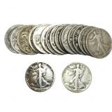 Roll of 20 Walking Liberty 50C