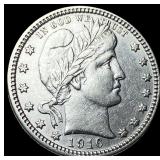 1916-D Silver Barber Quarter CLOSELY UNCIRCULATED
