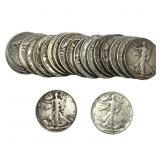 Roll of 20 Walking Liberty 50C