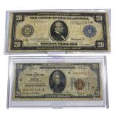 [2] 1914-1929 $20 Blue Seal & Red Seal Notes