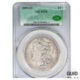 1889-CC Morgan Silver Dollar CAC VG10