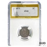 1873 Indian Head Cent PGA XF40