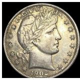 1902 Barber Half Dollar CLOSELY UNCIRCULATED