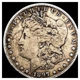 1897-O Silver Morgan Dollar ABOUT  UNCIRCULATED