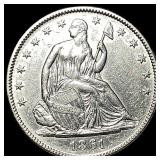 1861 Silver Half Dollar (Seated Liberty) CLOSELY U