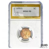 1970-S Lincoln Memorial Cent PGA MS66 RB
