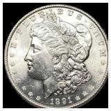 1891-S Silver Morgan Dollar UNCIRCULATED