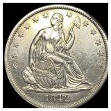 1842 Silver Half Dollar (Seated Liberty) CLOSELY U