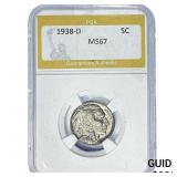 1938-D Buffalo Nickel PGA MS67