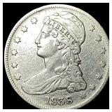 1838 Silver Half Dollar (Capped Bust) NEARLY UNCIR