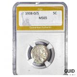 1938-D/S Buffalo Nickel PGA MS65