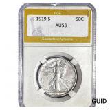 1919-S Walking Liberty Half Dollar PGA AU53