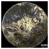 Mexico Silver 8 Reales Punch Marked NEARLY UNCIRC
