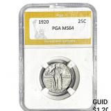 1920 Standing Liberty Quarter PGA MS64