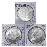 [3 Coins] 1896 Morgan Silver Dollar