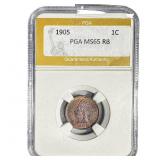 1905 Indian Head Cent PGA MS65 RB