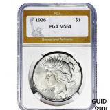 1926 Silver Peace Dollar PGA MS64