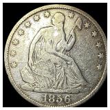 1856-O Silver Half Dollar (Seated Liberty) ABOUT U