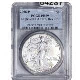 2006-P Silver Eagle PCGS PR69 20th Anniv. Rev. PR