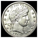 1914 Barber Silver Quarter CLOSELY UNCIRCULATED
