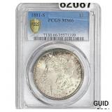 1881-S Morgan Silver Dollar PCGS MS66