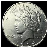 1934 Silver Peace Dollar UNCIRCULATED