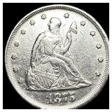 1875-S Twenty Cent Piece CLOSELY UNCIRCULATED