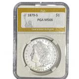 1879-S Morgan Silver Dollar PGA MS66
