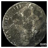 1789 Colonial Spain Silver 8 Reales Punchmarked NE