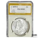 1879-S Morgan Silver Dollar PGA MS65