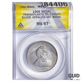 1966 GREAT EASTERN Heraldic Art Medal  ANACS MS67