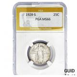 1928-S Standing Liberty Quarter PGA MS66