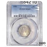 1901 Liberty Victory Nickel PCGS MS65