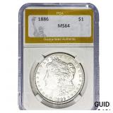 1886 Morgan Silver Dollar PGA MS64