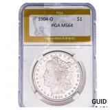 1904-O Morgan Silver Dollar PGA MS64