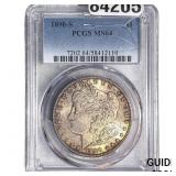 1890-S Morgan Silver Dollar PCGS MS64